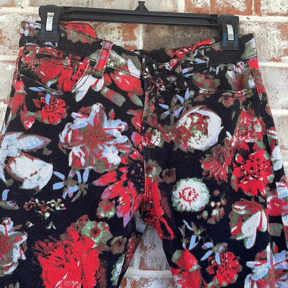 BDG Jeans Womens Ankle Mid Rise Twig Floral Stretch Denim Jeans - Picture 3 of 11